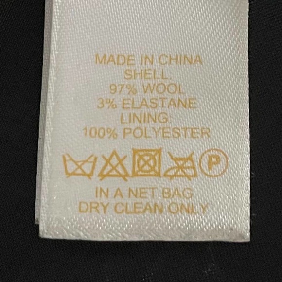 Kate Spade Black Wool Straight Pencil Skirt 0 - Picture 6 of 7